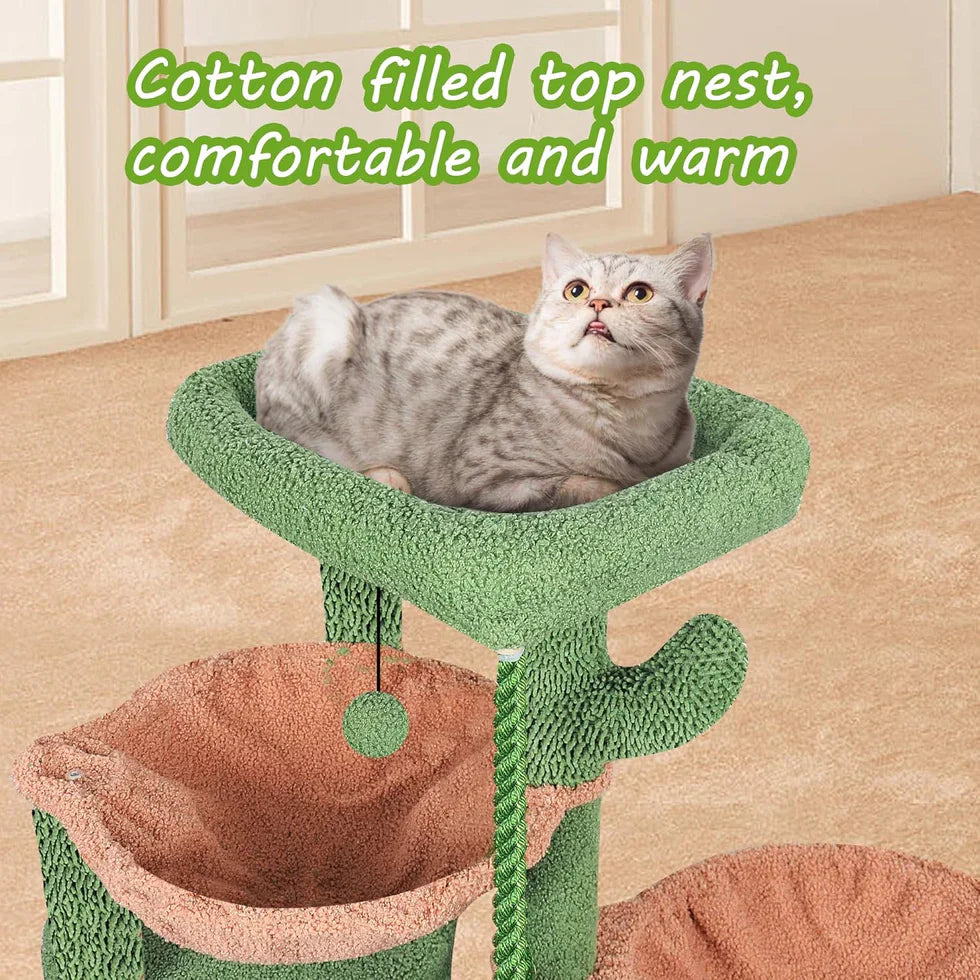Livara Multi-Level Cat Tree Tower - Pet Comfort, Sisal Scratching Posts