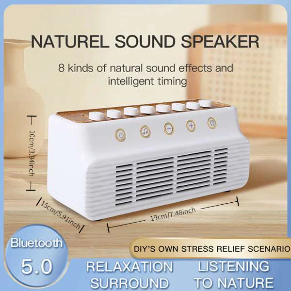 Livara Bluetooth Sleep Sound Machine - Bedroom Comfort, 8 Music Modes, Dual 5W Speakers