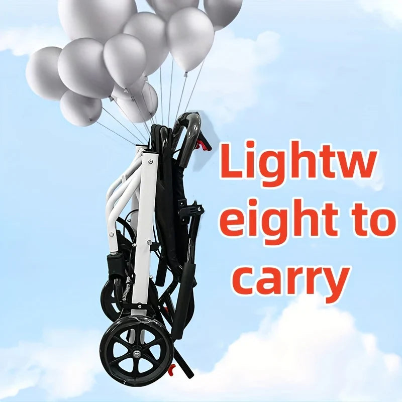 Livara Lightweight Foldable Travel Wheelchair - Compact Travel, Aluminium Frame