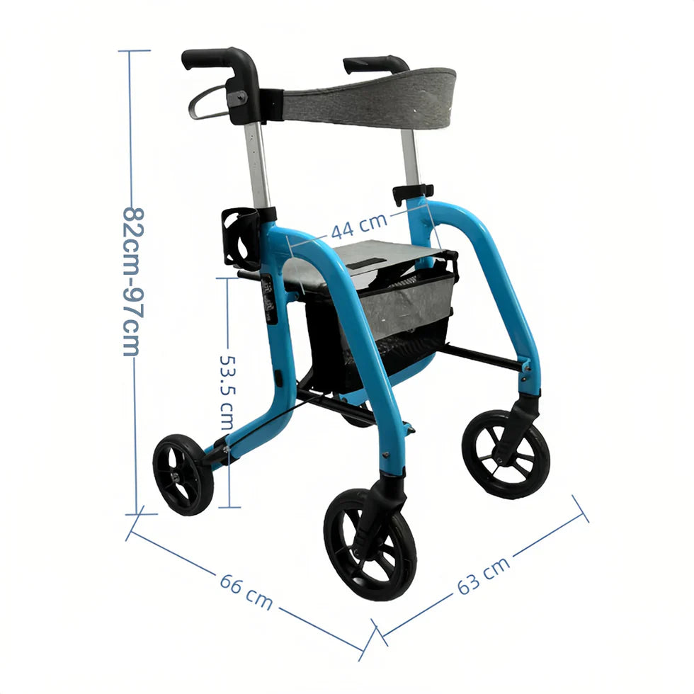 Livara Heavy-Duty Aluminium 3-in-1 Hand Cart - Daily Use, 4-Wheel Design