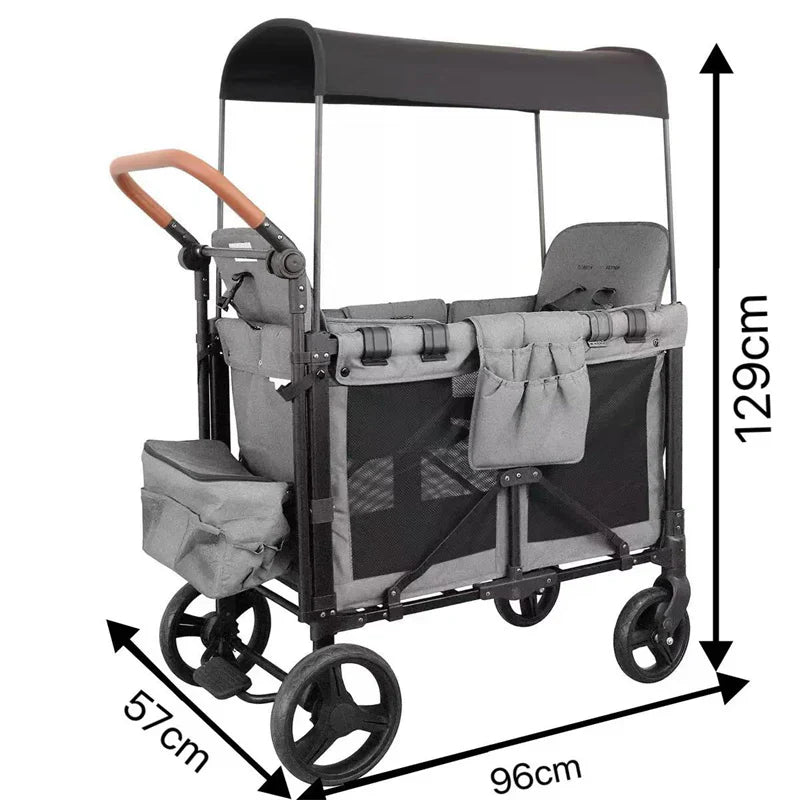 Livara Collapsible Off-Road Camping Cart - Camping & Travel, All-Terrain Wheels, 100kg Capacity