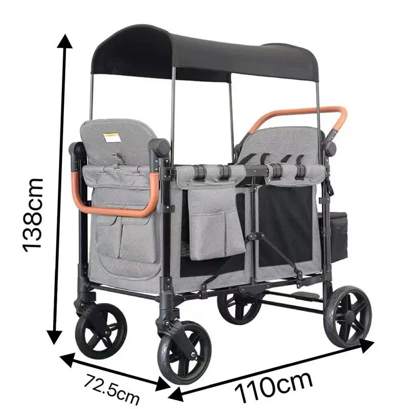 Livara Collapsible Off-Road Camping Cart - Camping & Travel, All-Terrain Wheels, 100kg Capacity