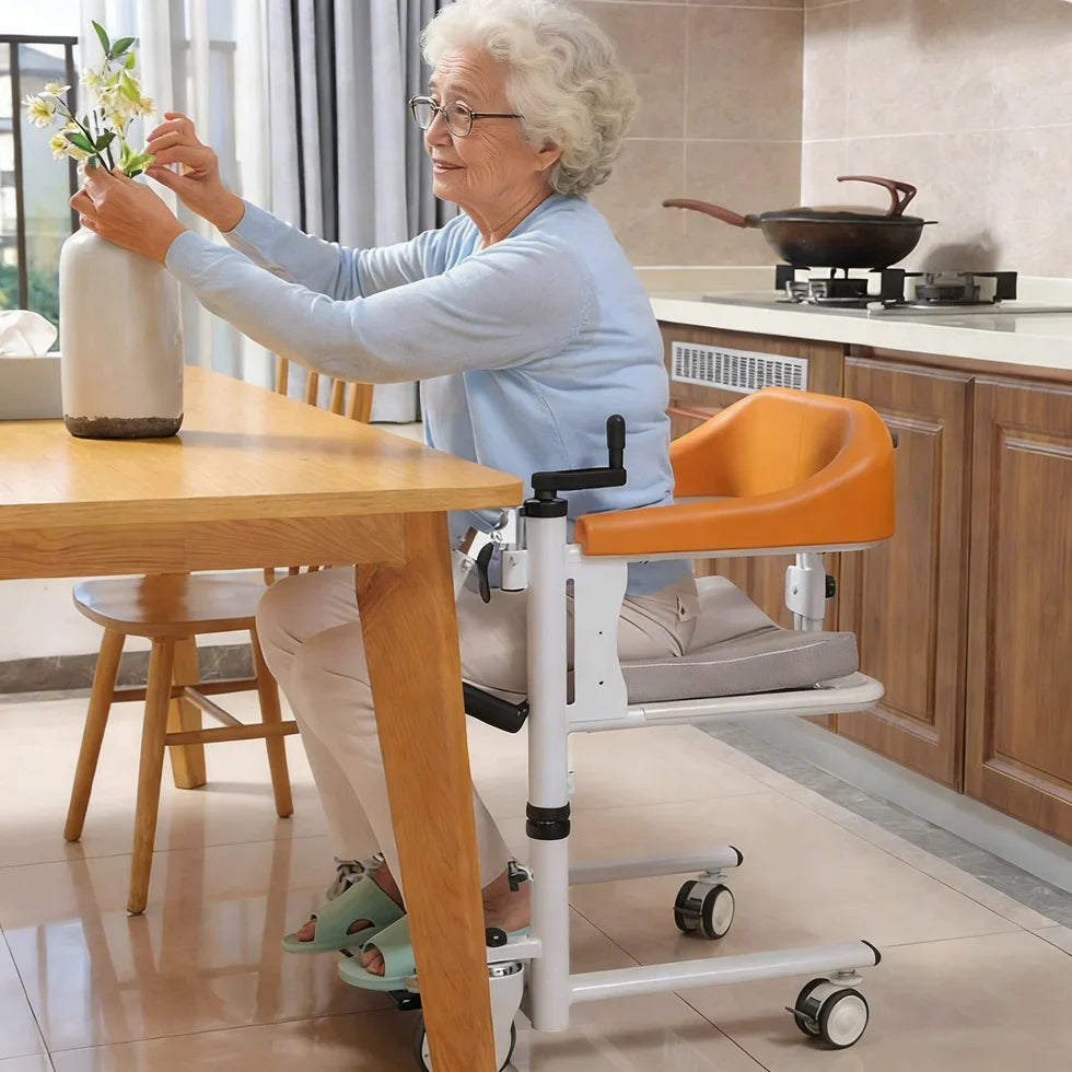 Livara Adjustable Patient Transfer Chair - Home Care, Ergonomic Support