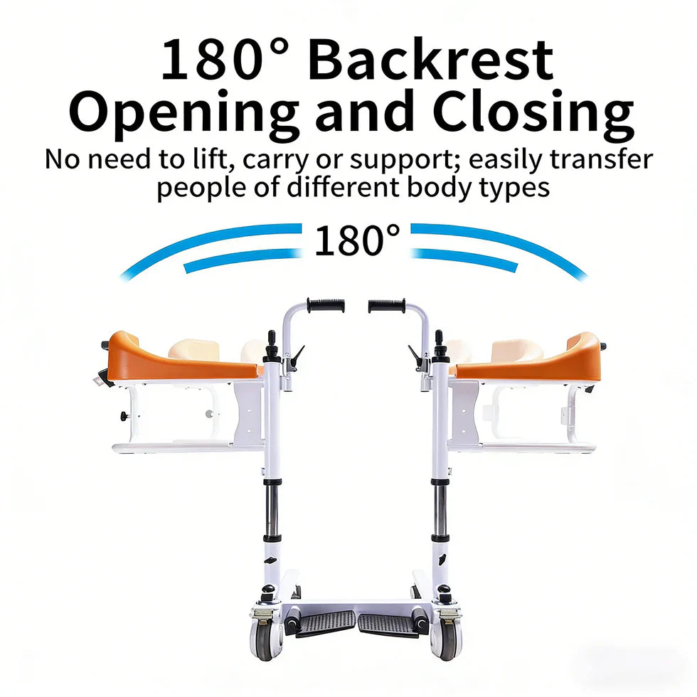 Livara Adjustable Patient Transfer Chair - Home Care, Ergonomic Support