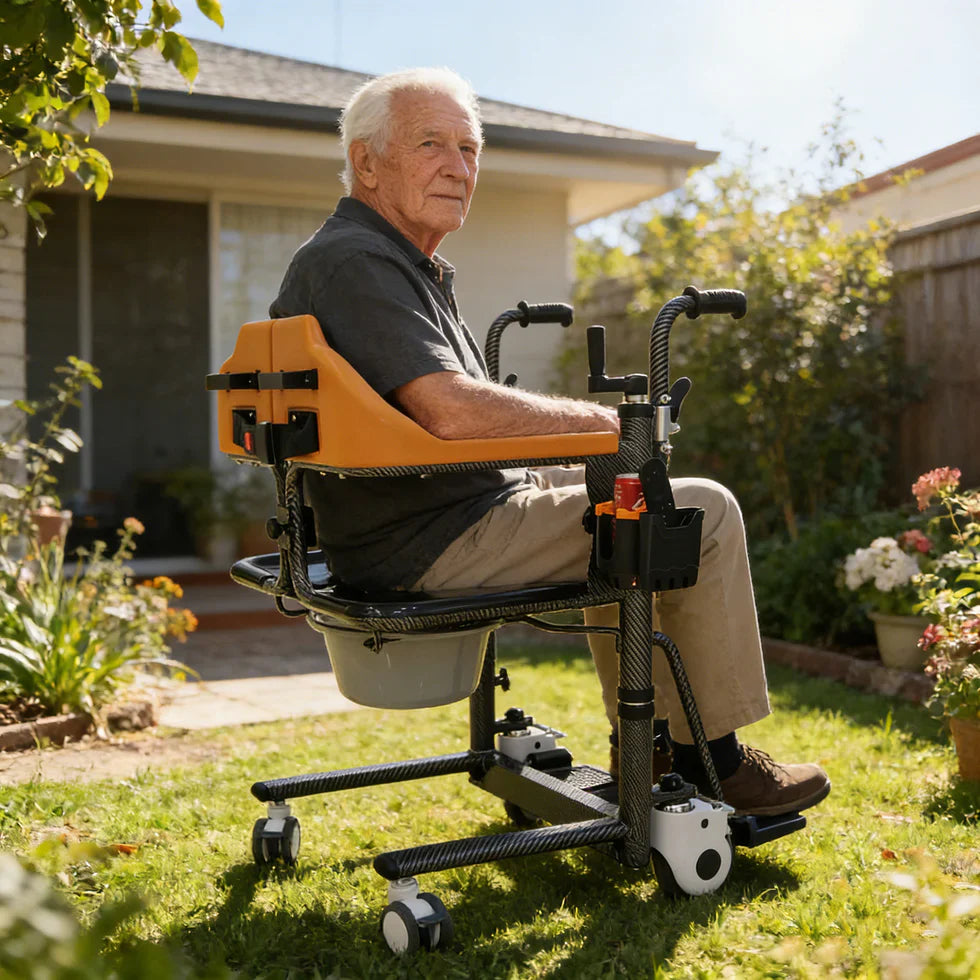 Livara Adjustable Patient Transfer Chair - Home Care, Ergonomic Support