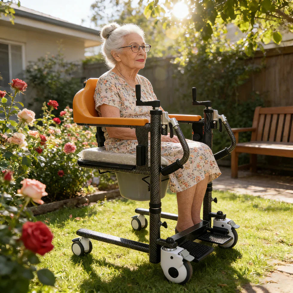 Livara Adjustable Patient Transfer Chair - Home Care, Ergonomic Support