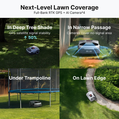 Livara RTK AI Vision Robot Lawn Mower - All-Weather Use, Wireless Navigation