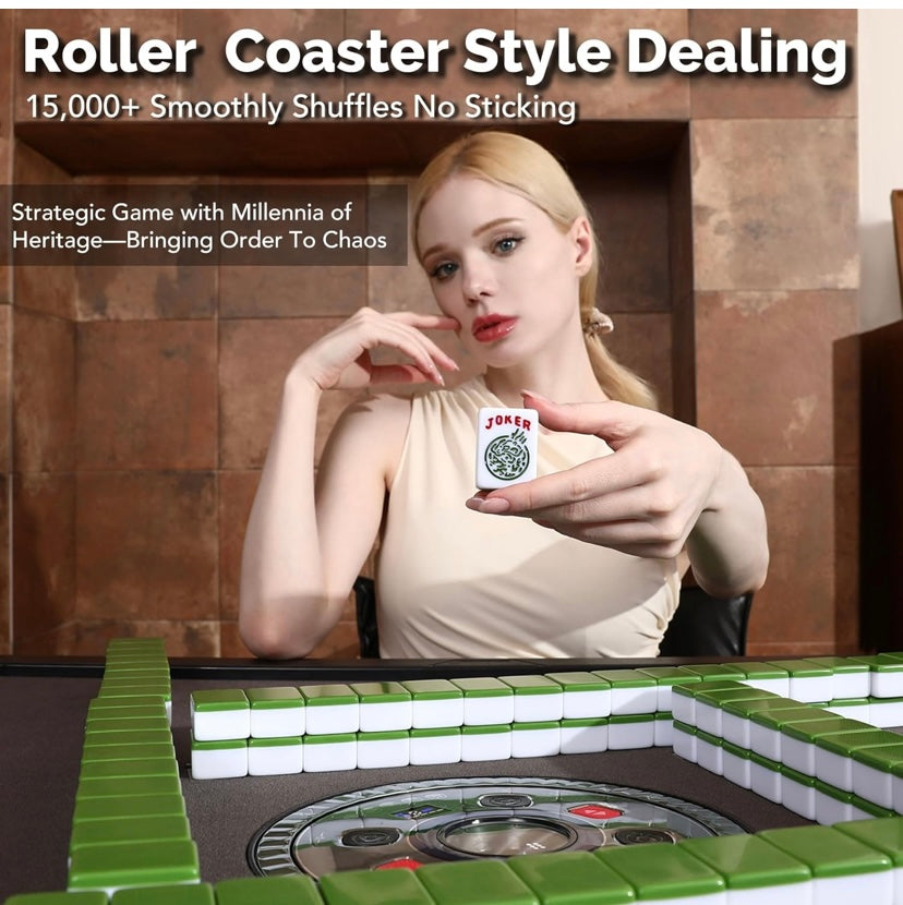 Livara automatic mahjong table with drum-type silent shuffling