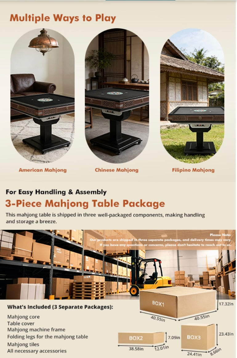 Livara automatic mahjong table with drum-type silent shuffling