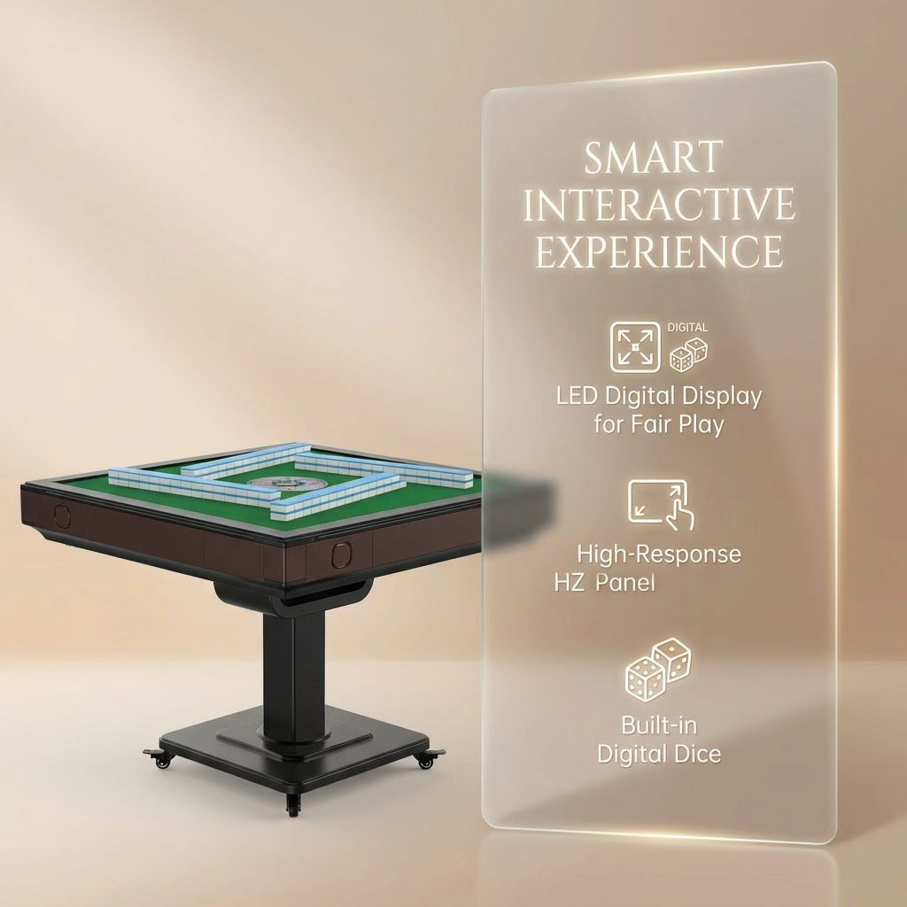Livara automatic mahjong table, roller-coaster shuffling, Coffee or White