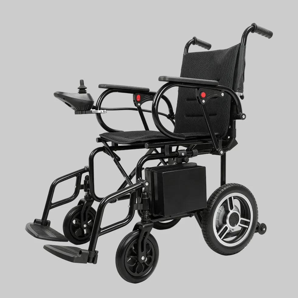 Livara Lightweight Aluminium Electric Wheelchair - Compact Travel, Dual 250W Motors, 5-Speed Control