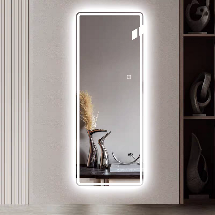 Livara LED Full-Length Mirror - Bedroom & Hallway, Integrated Lighting