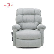 Cloud Comfort Power Lift Recliner Sofa – Dual Motor Tech Leather (Light Grey, Ash, Brown)