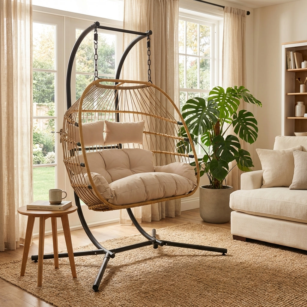 Livara CozyNest Double Egg Chair dimensions
