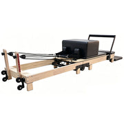 Livara Foldable Oak Wood Pilates Reformer - Home Studio Edition, 6-Spring with Jump Board