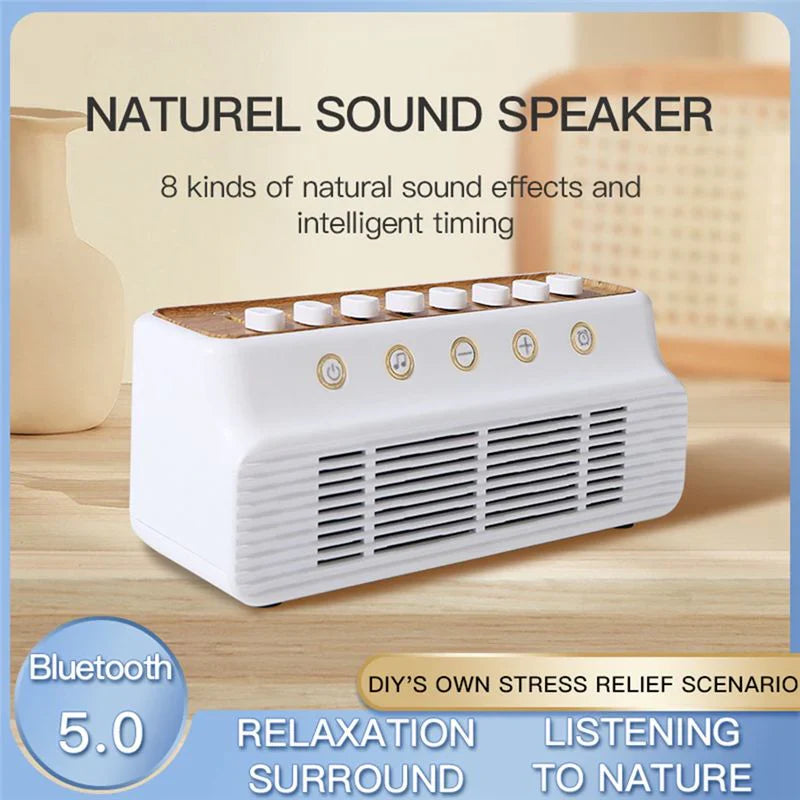 Livara Bluetooth Sleep Sound Machine - Bedroom Comfort, 8 Music Modes, Dual 5W Speakers