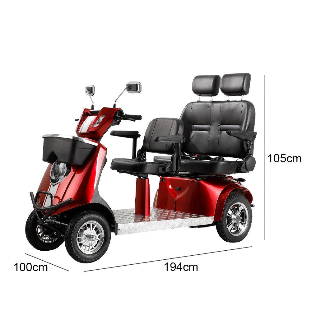 Livara JXY6D Multi-Seat Electric Mobility Scooter - 1000W, 60V 20Ah image 6