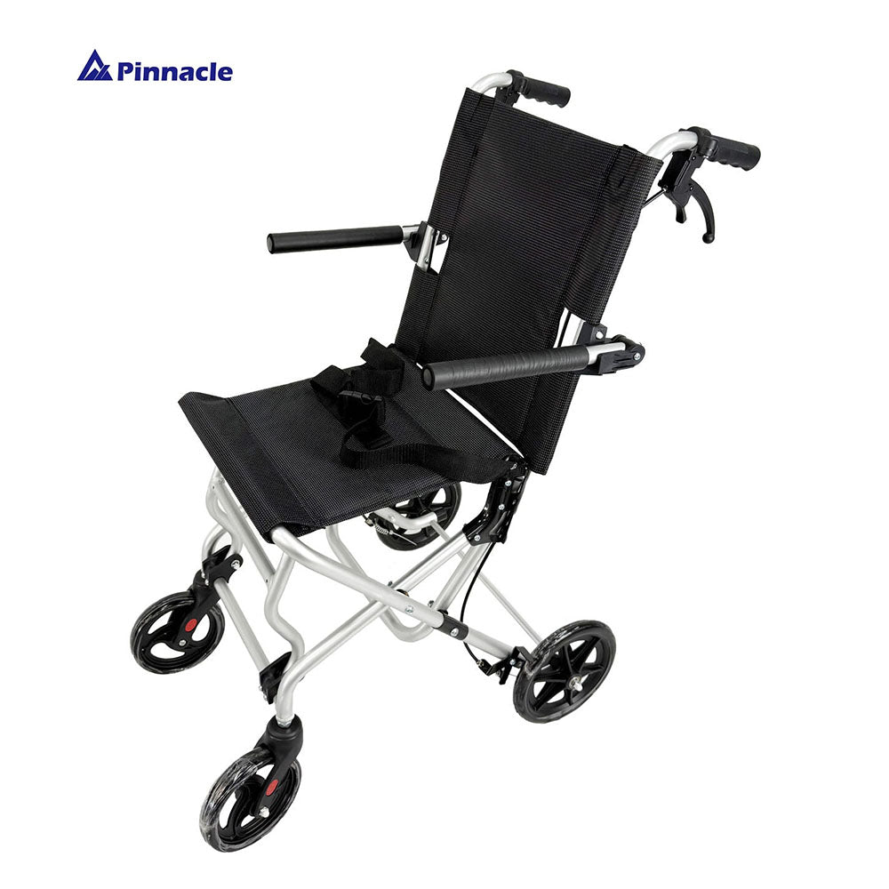 Aero Transit Wheelchair | Ultralight 6.3kg | Foldable Armrests and Footrests | Aluminium Frame | 100kg Capacity
