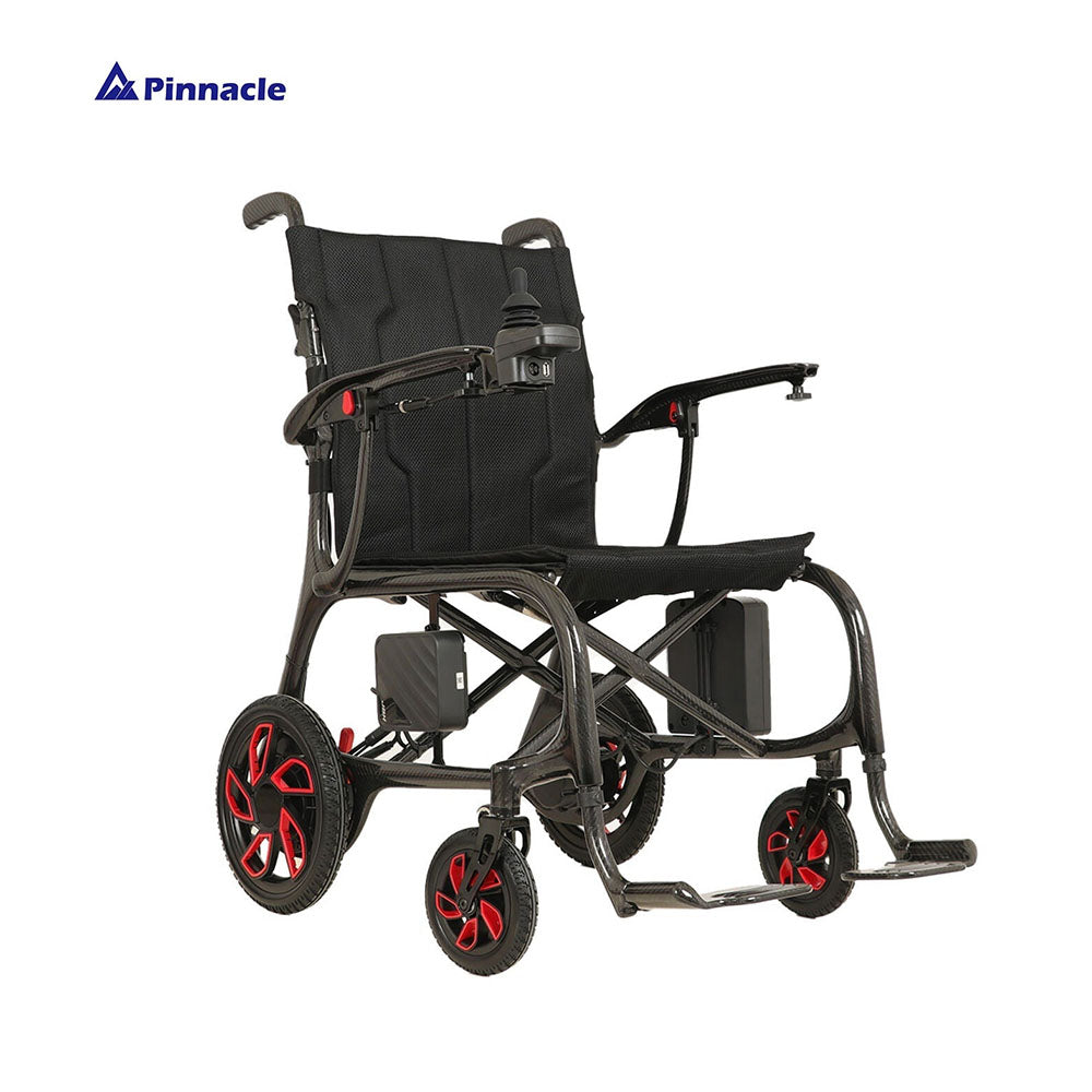 Featherlite Carbon Fibre Electric Wheelchair Ultra-Lightweight 13.8kg with Dual Motors & Foldable Design