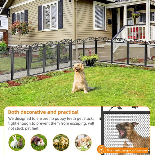Livara 8-Panel Metal Dog Whelping Pen - Indoor & Outdoor, Waterproof Mat