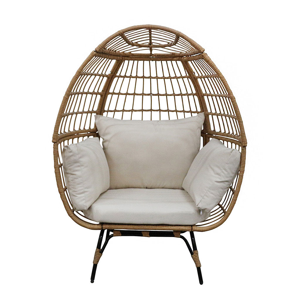 Luxurious Egg Chair in 9-Part Steel Frame