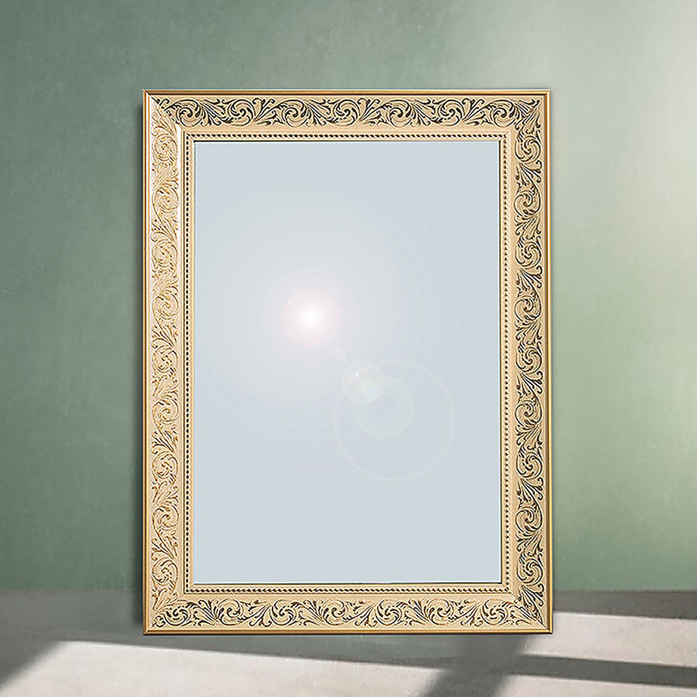 Baroque Beige Ornate Bathroom Mirror