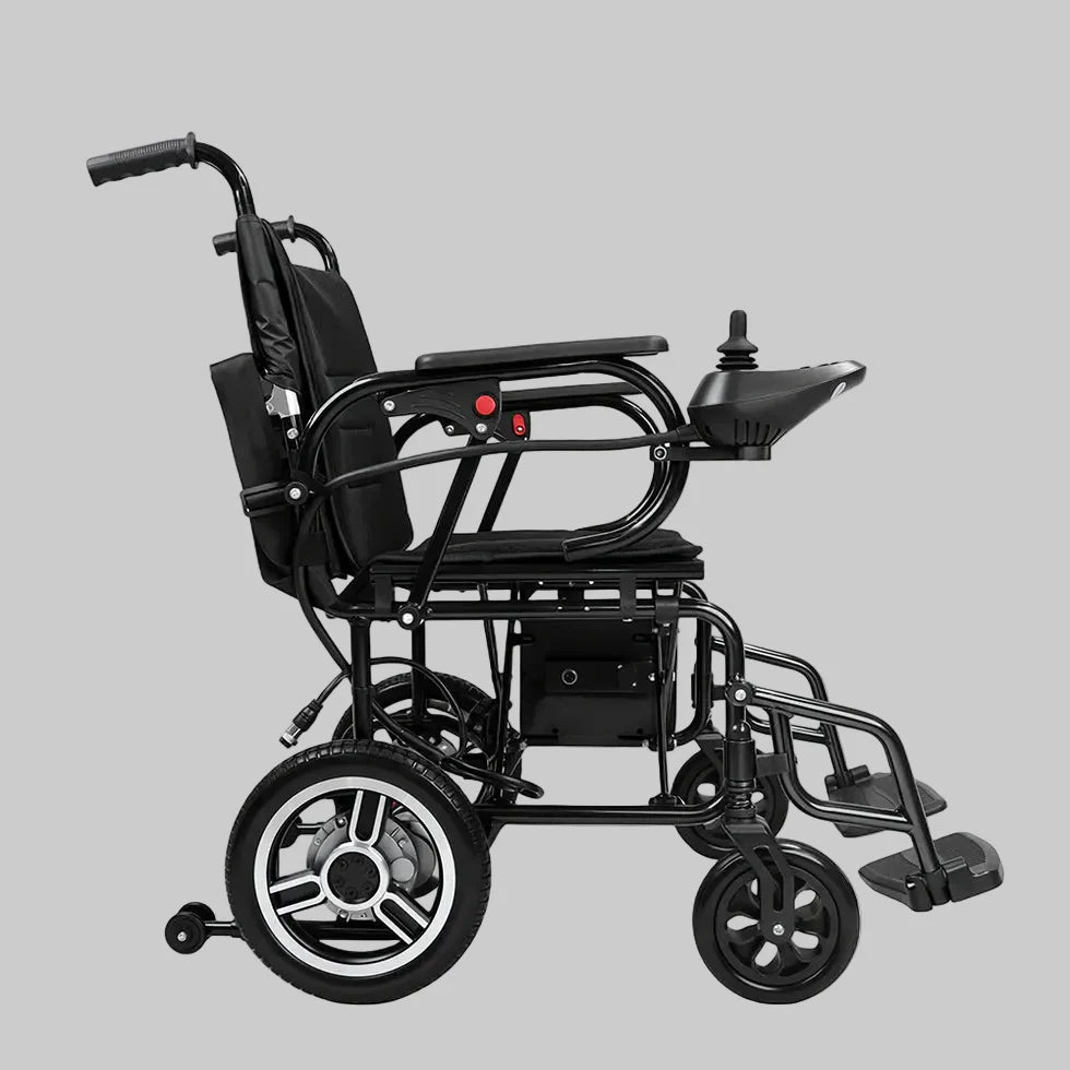 Livara Lightweight Aluminium Electric Wheelchair - Compact Travel, Dual 250W Motors, 5-Speed Control