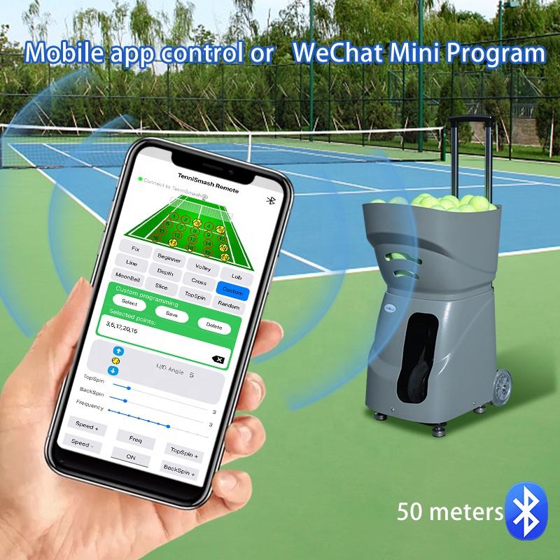 Livara Adjustable Tennis Ball Machine - Daily Training, Speed & Spin Control, Smart Remote