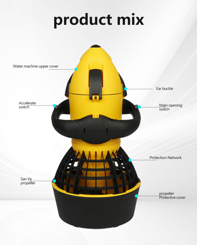 AquaTech Underwater Sea Scooter - Camping & Travel, Variable Speed Control