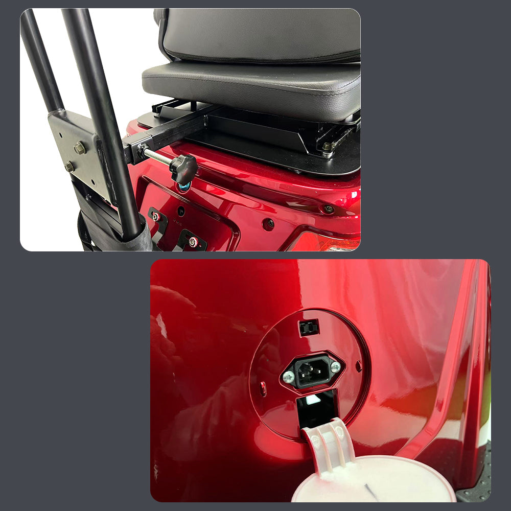 Livara 2D4L Electric Mobility Scooter - 500W, 60V 20Ah, Golf Bag Rack image 6