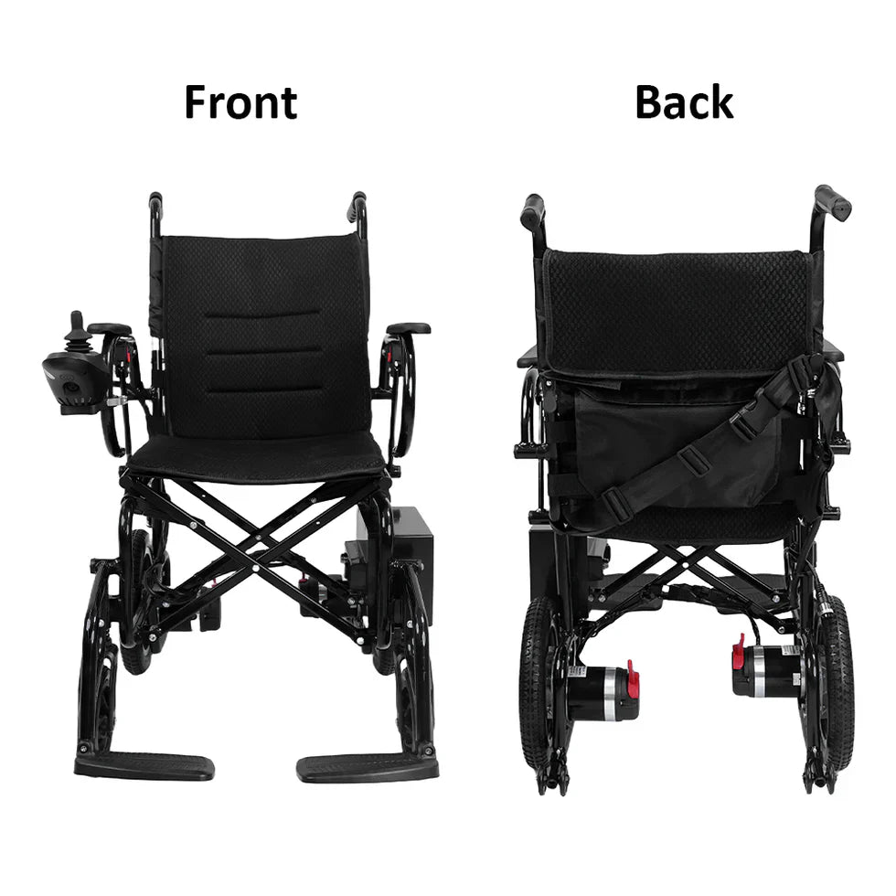 Livara Lightweight Aluminium Electric Wheelchair - Compact Travel, Dual 250W Motors, 5-Speed Control