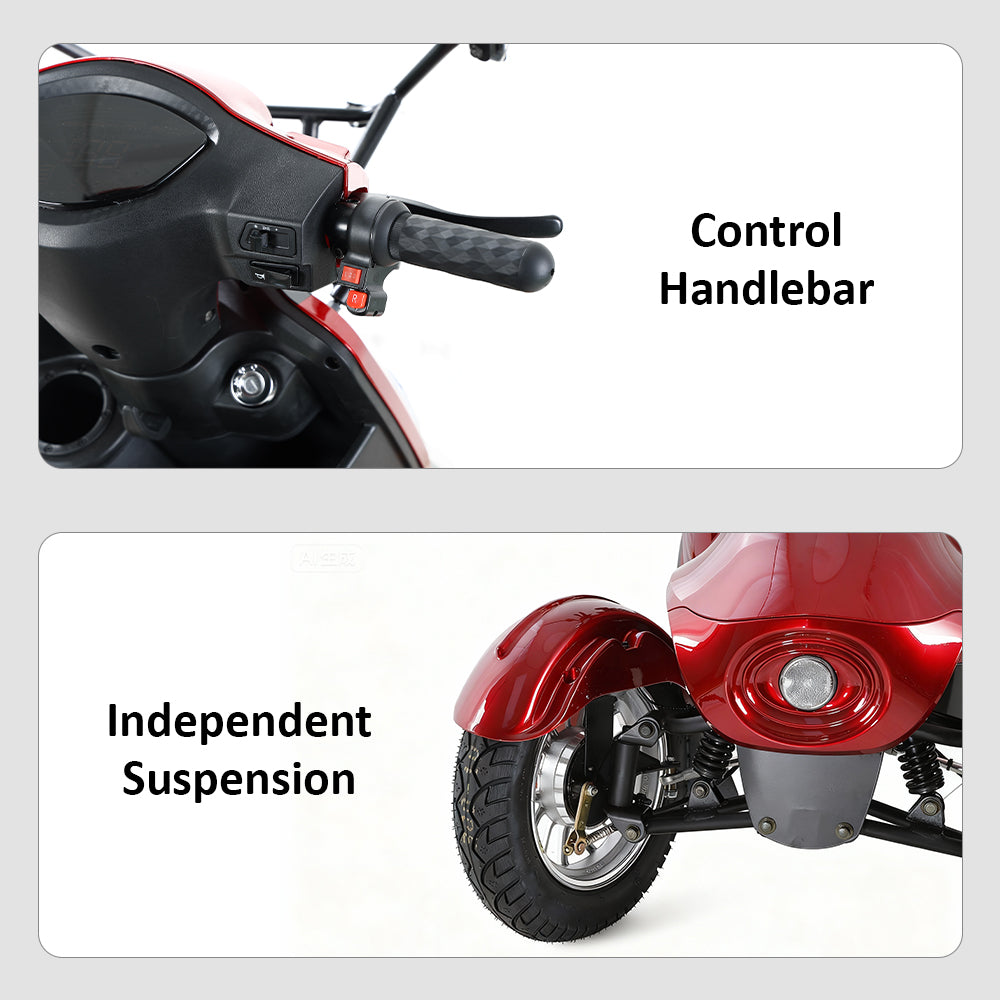 Livara B03B Electric Mobility Scooter with Canopy - 500W, 60V 20Ah image 5