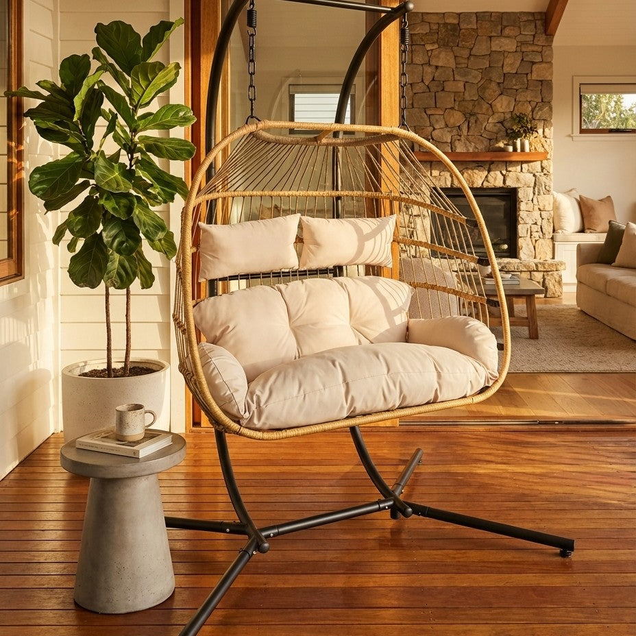 Livara CozyNest Double Egg Chair detail