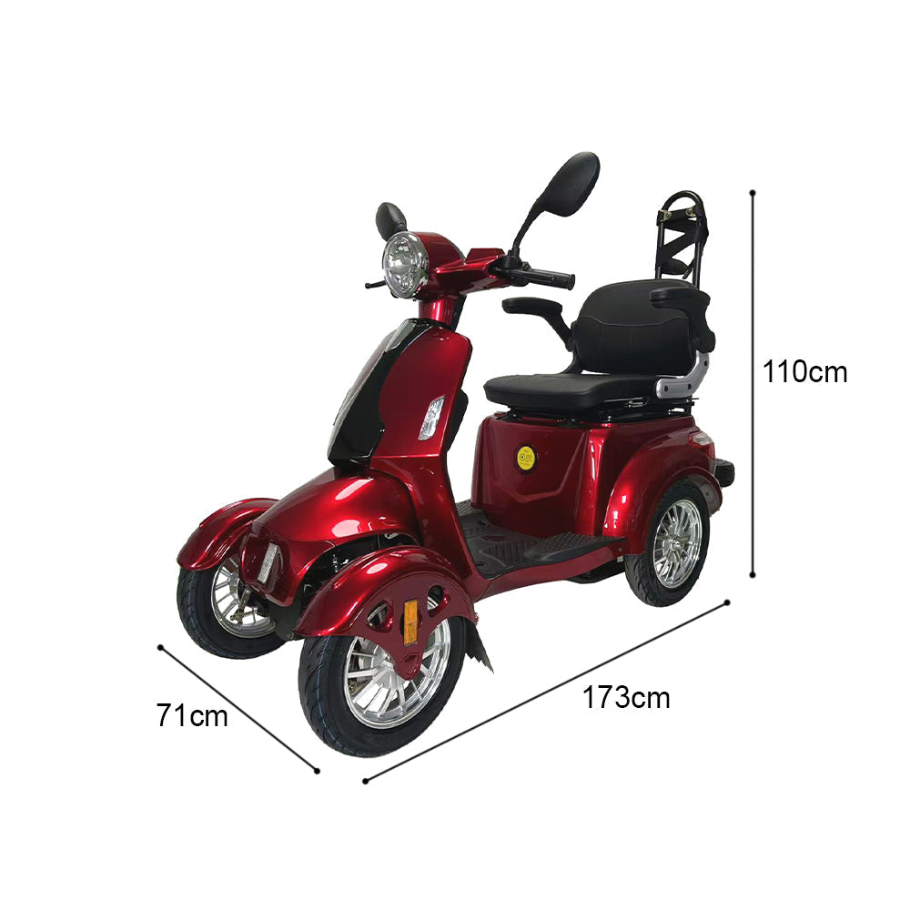 Livara 2D4L Electric Mobility Scooter - 500W, 60V 20Ah, Golf Bag Rack image 10