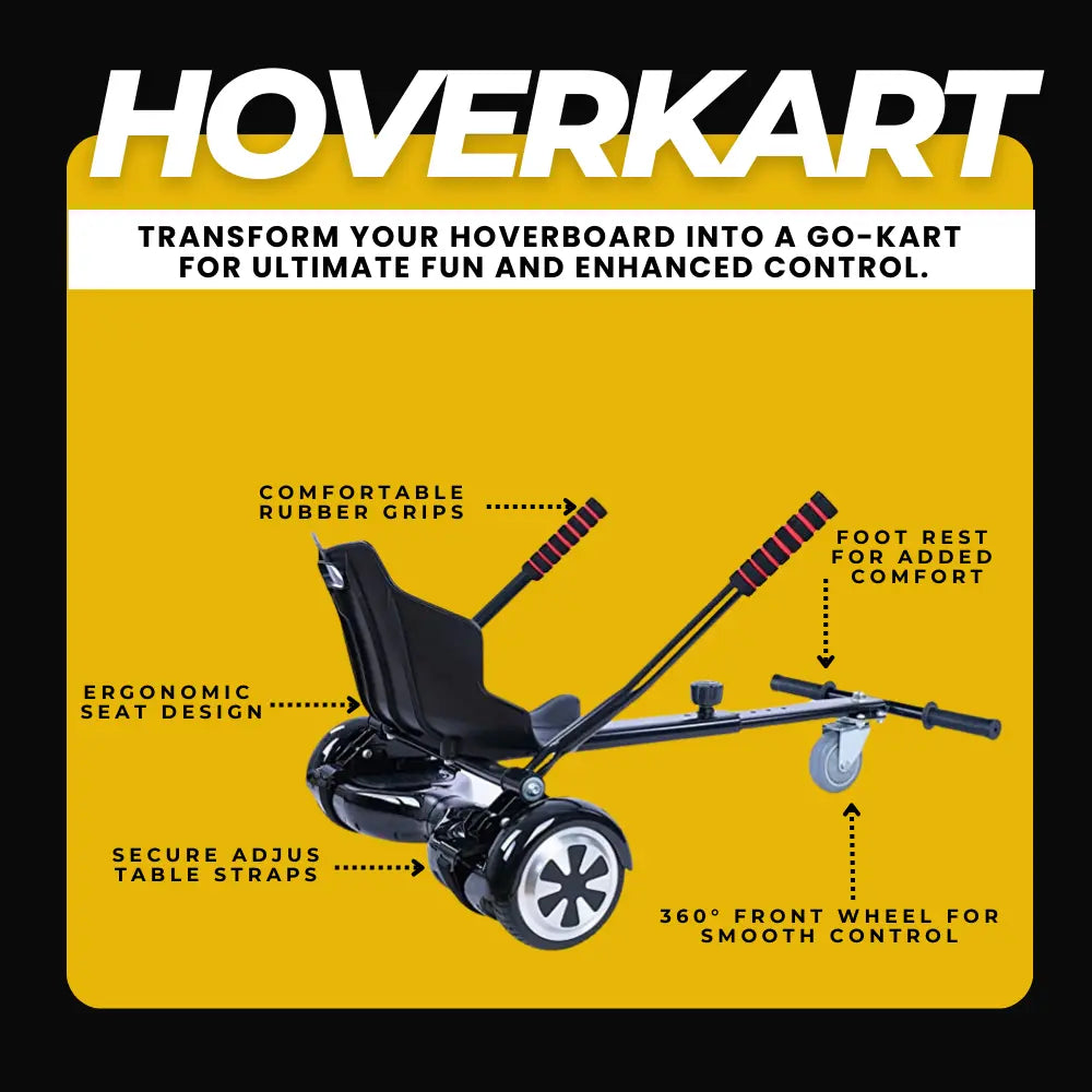 Elektra Universal Hoverkart Conversion Kit - Kids & Beginners, Fits 6/8/10-inch