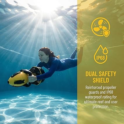 AquaTech Underwater Sea Scooter - Camping & Travel, Variable Speed Control