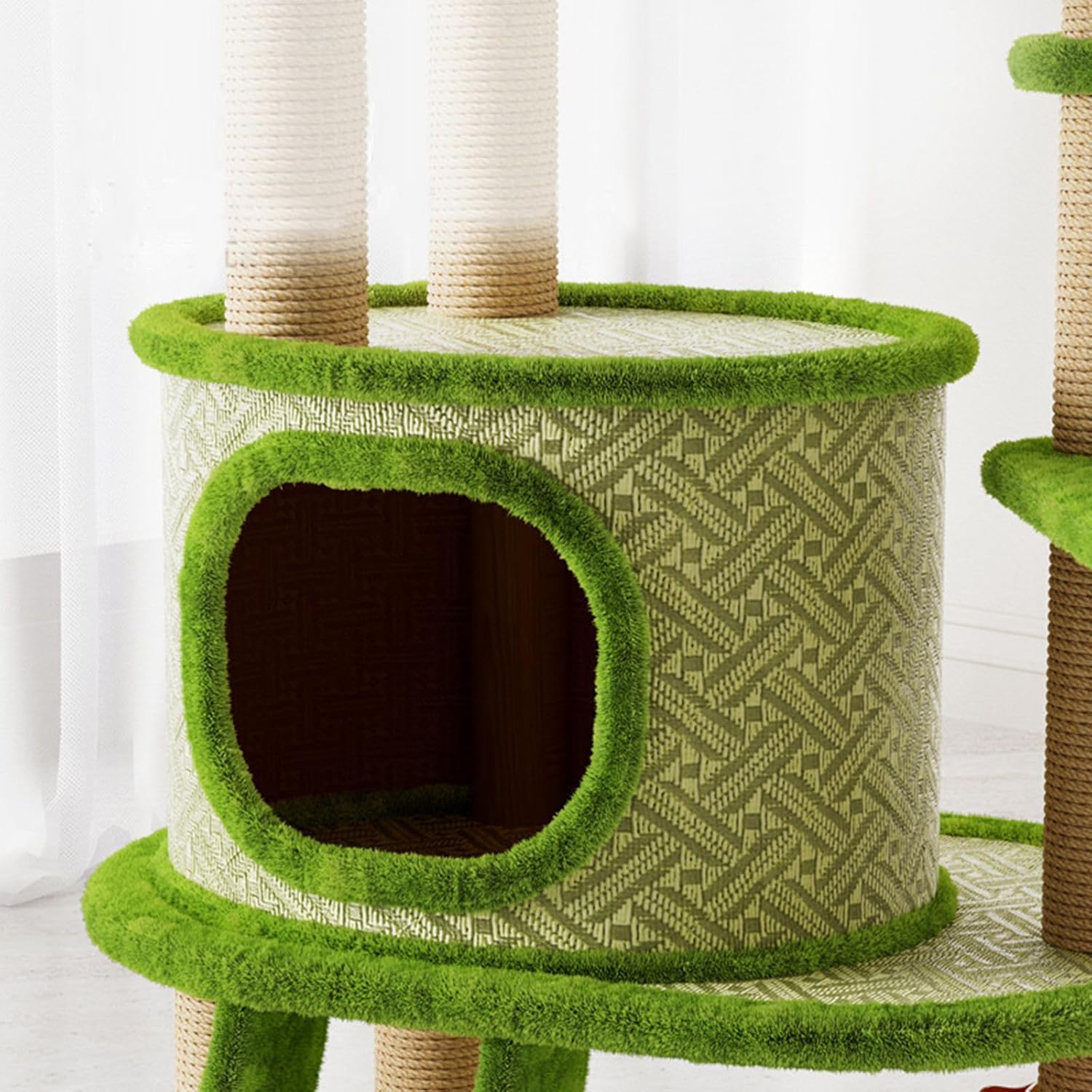 Livara Multi-Level Cat Tree Tower - Pet Comfort, Turntable Platform, Density Board