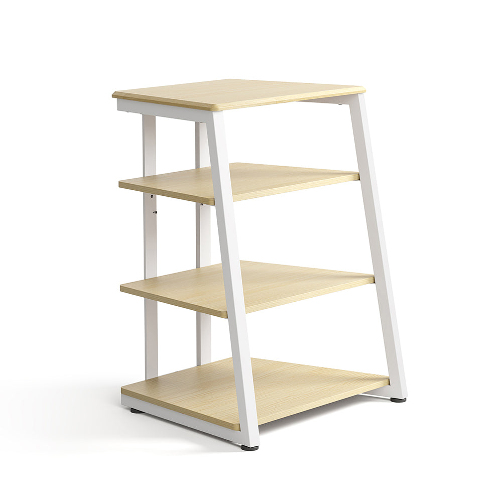 Livara 4-Tier Audio Rack - Modern Living Room, Adjustable Shelves, Cable Management