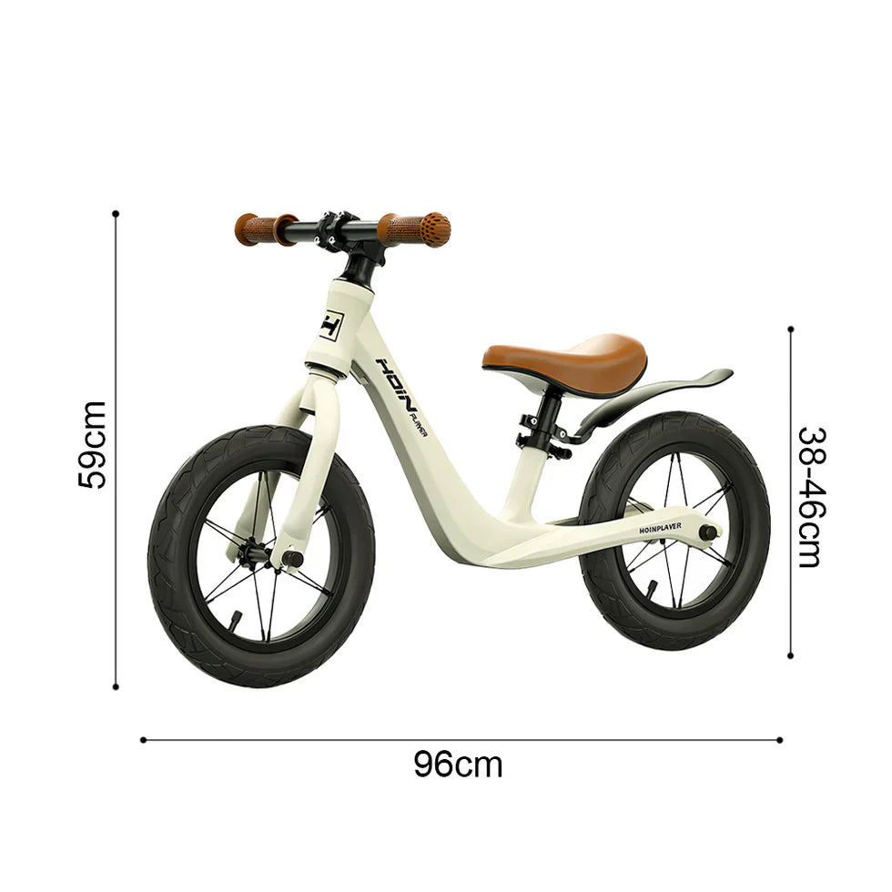 Livara Lightweight Magnesium Alloy Balance Bike - Ages 3+, Adjustable Seat, Smooth Bearings
