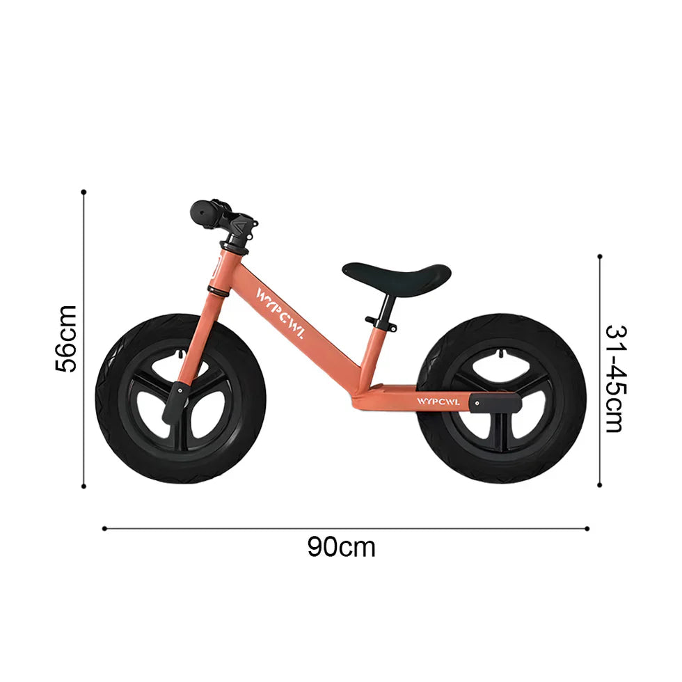 Livara High-Carbon Steel Balance Bike - Ages 3+, Adjustable Seat, Non-Slip Handles