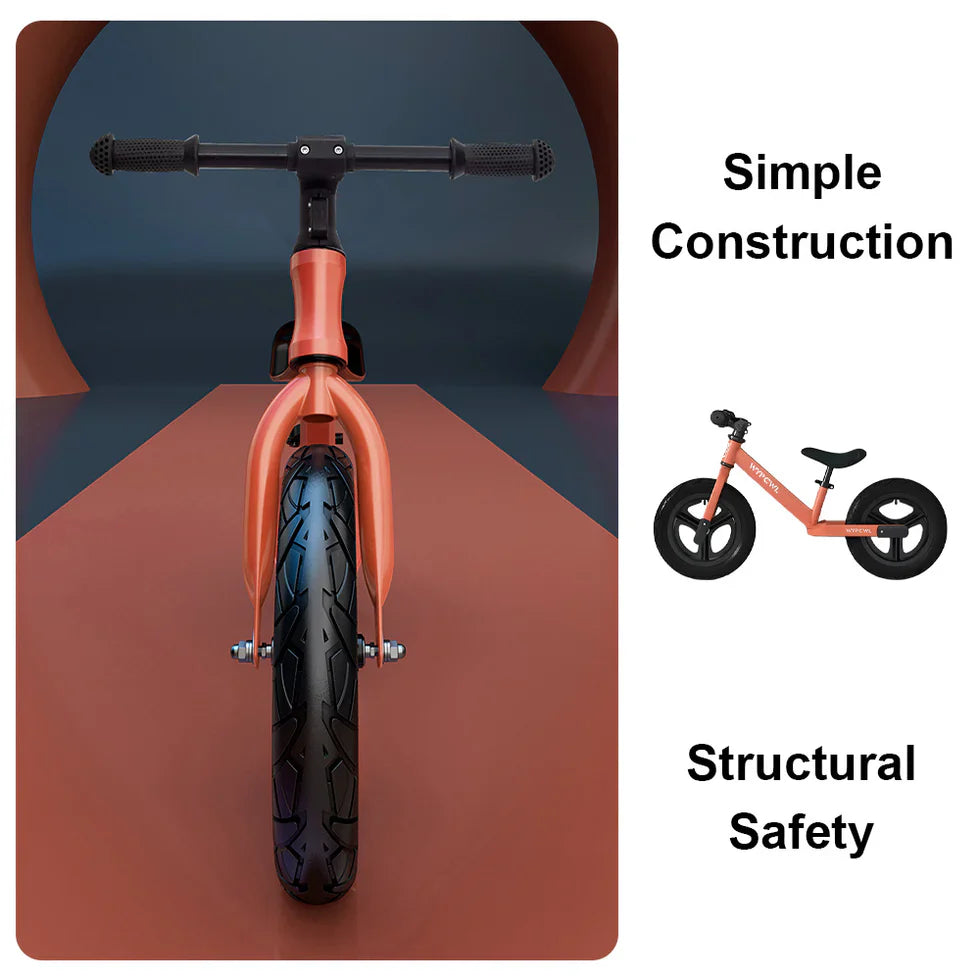 Livara High-Carbon Steel Balance Bike - Ages 3+, Adjustable Seat, Non-Slip Handles