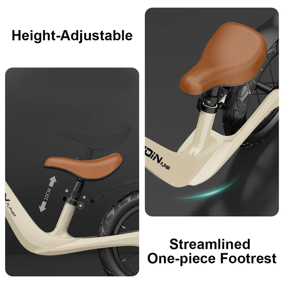Livara Lightweight Magnesium Alloy Balance Bike - Ages 3+, Adjustable Seat, Smooth Bearings