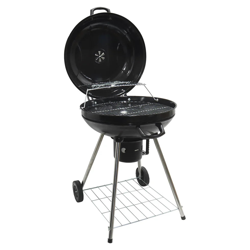 Livara Lightweight Charcoal BBQ Grill - Camping & Travel, Zinc-Plated Grid