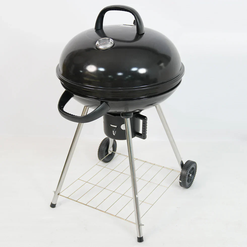 Livara Lightweight Portable Charcoal Grill - Camping & Travel, Black Enamel Lid