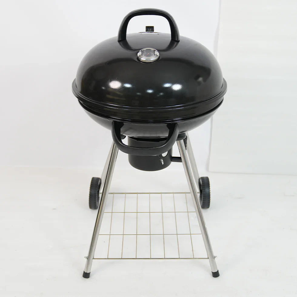 Livara Lightweight Portable Charcoal Grill - Camping & Travel, Black Enamel Lid