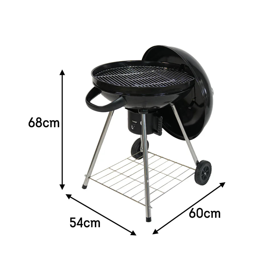 Livara Lightweight Portable Charcoal Grill - Camping & Travel, Black Enamel Lid
