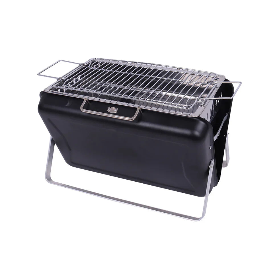 Livara Compact Suitcase Charcoal Grill - Camping & Travel, Briefcase Design