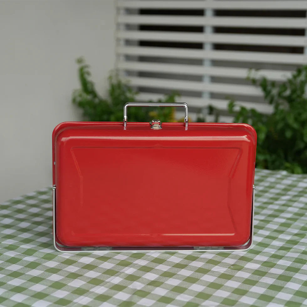 Livara Compact Suitcase Charcoal Grill - Camping & Travel, Briefcase Design