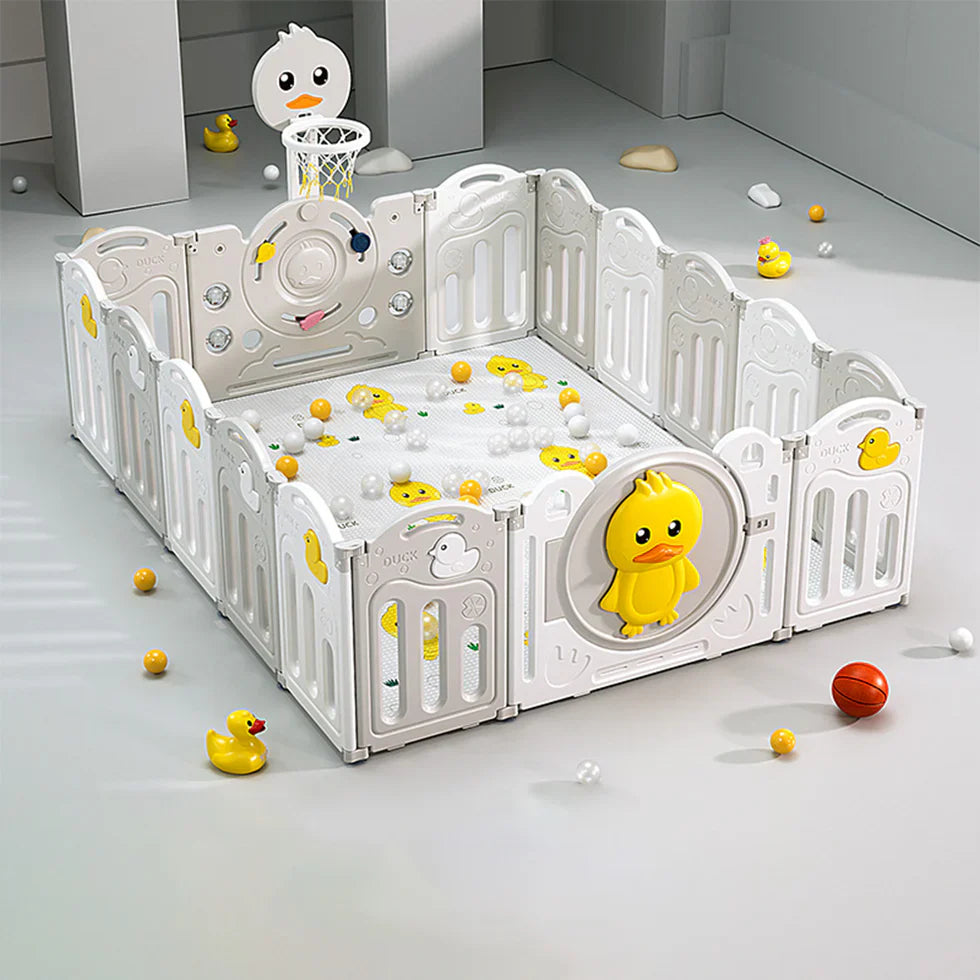 Livara Foldable Modular Children's Playpen - Indoor Play, Activity Centre, Cushioned Mat