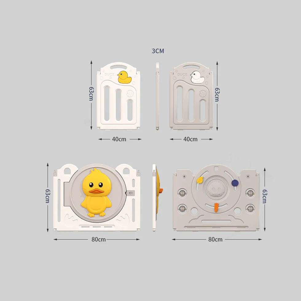 Livara Foldable Modular Children's Playpen - Indoor Play, Activity Centre, Cushioned Mat